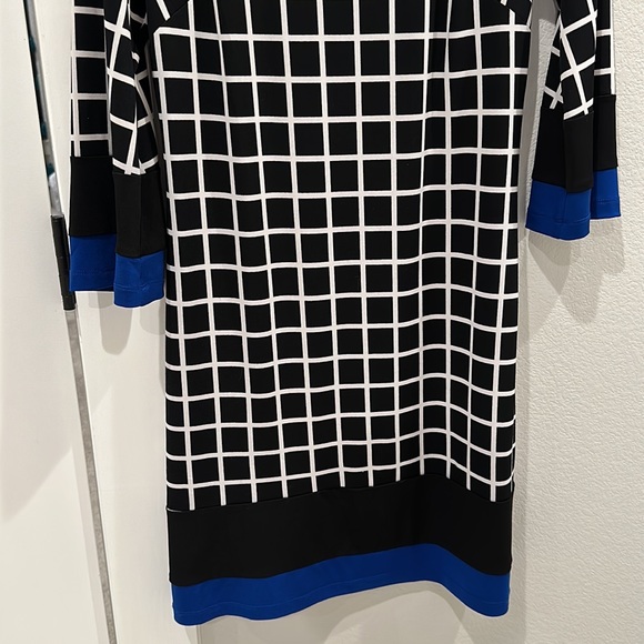 EUC Macy’s En Focus Studio Brand Mod Graph Print Dress Women’s Size 6 - Picture 7 of 8